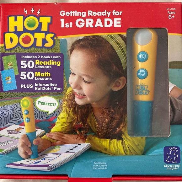 Hot Dots Learning Tool 1st Grade Math and Reading - Picture 1 of 6
